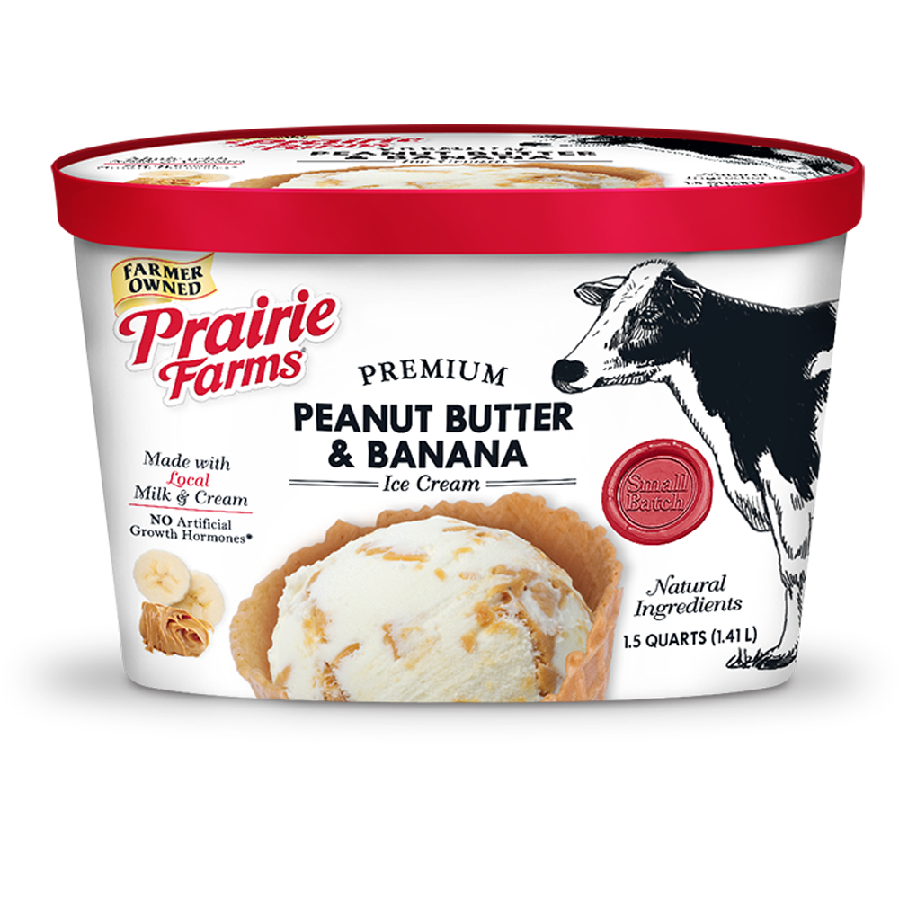 Premium Small Batch Ice Cream, Peanut Butter Banana