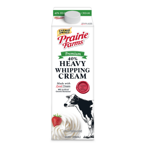 Heavy Whipping Cream, 40%, UHT - Prairie Farms Dairy, Inc.