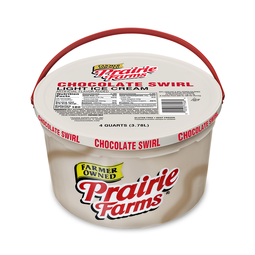 Chocolate Swirl Light Ice Cream - Prairie Farms Dairy, Inc.